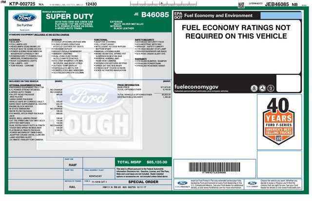 ford f-450 super duty 2018 1FT8W4DT3JEB46085 image ford f-450 super duty 2018 1FT8W4DT3JEB46085 image